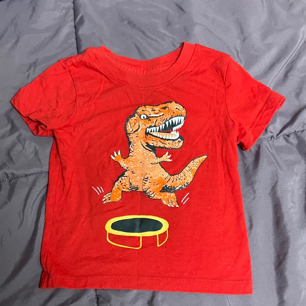 Cat & Jack Red T-Rex Kids T-Shirt